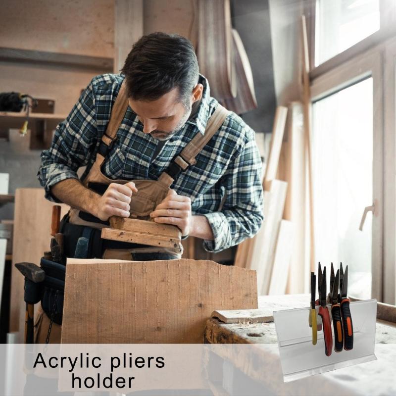 Elegant Clear Pliers Holder Multifunctional Acrylics Rack Space Saving Designs for Jewelry Makers and Craftmen