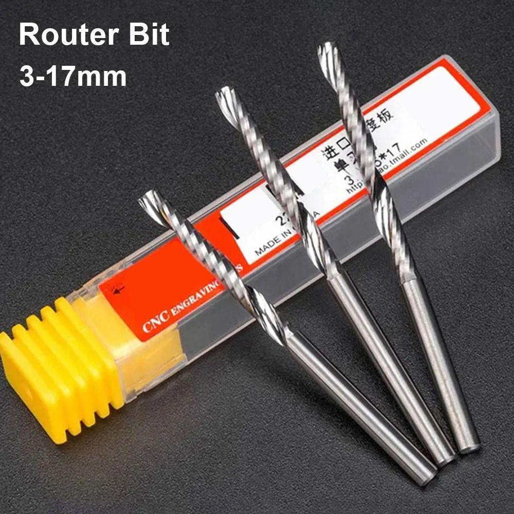 1Pcs Carbide End Milling Bits Single Flute Mill Tool New Router Bit CNC Machine