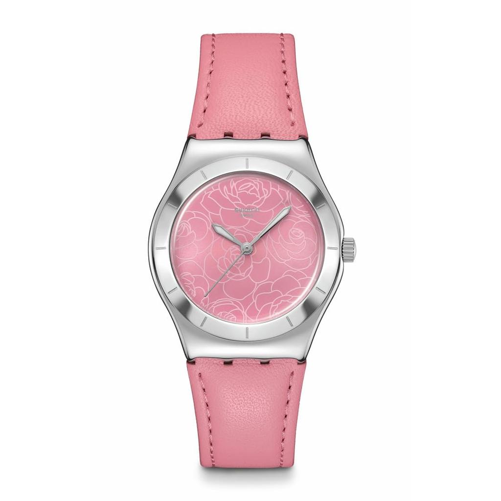 Swatch IRONY MEDIUM PINK PETAL PROMISE YLS234 Women's Watch, Pink