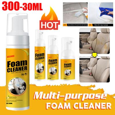 300-30ml Foam Cleaner Car Interior Leather Seat Cleaner Multi-Purpose Household Auto Stain Remover Spray Car Cleaning Accesories