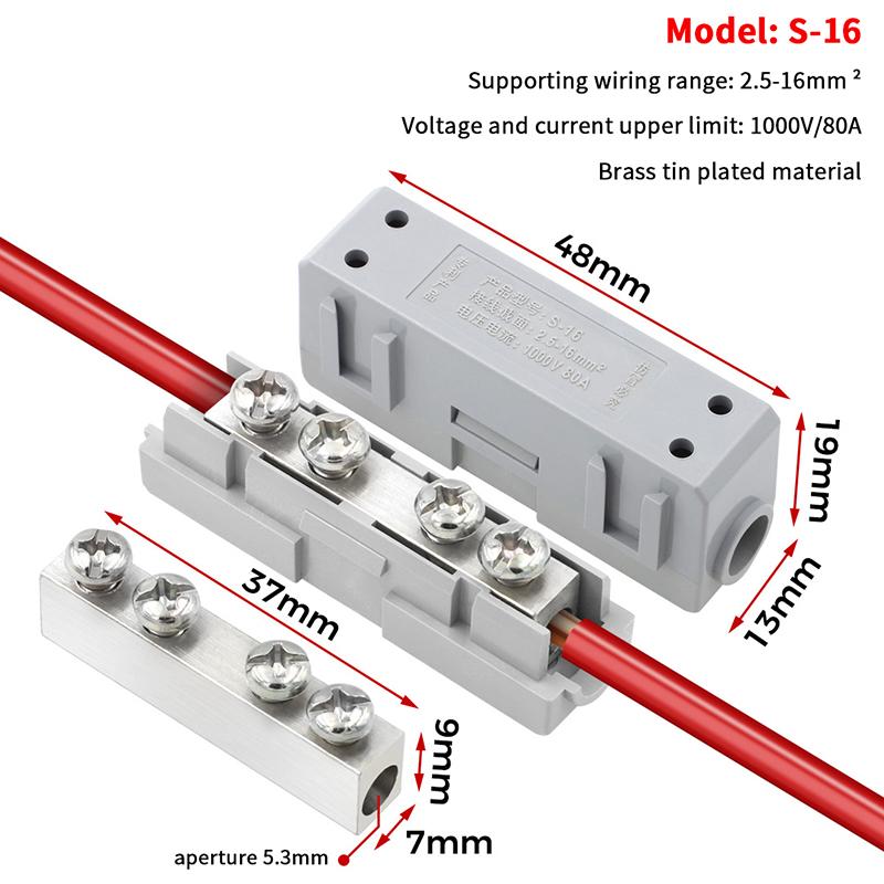 1/3PCS Quick Electrical Cable Terminal Blocks Junction Box Connectors High Power Splitter Wire Connector