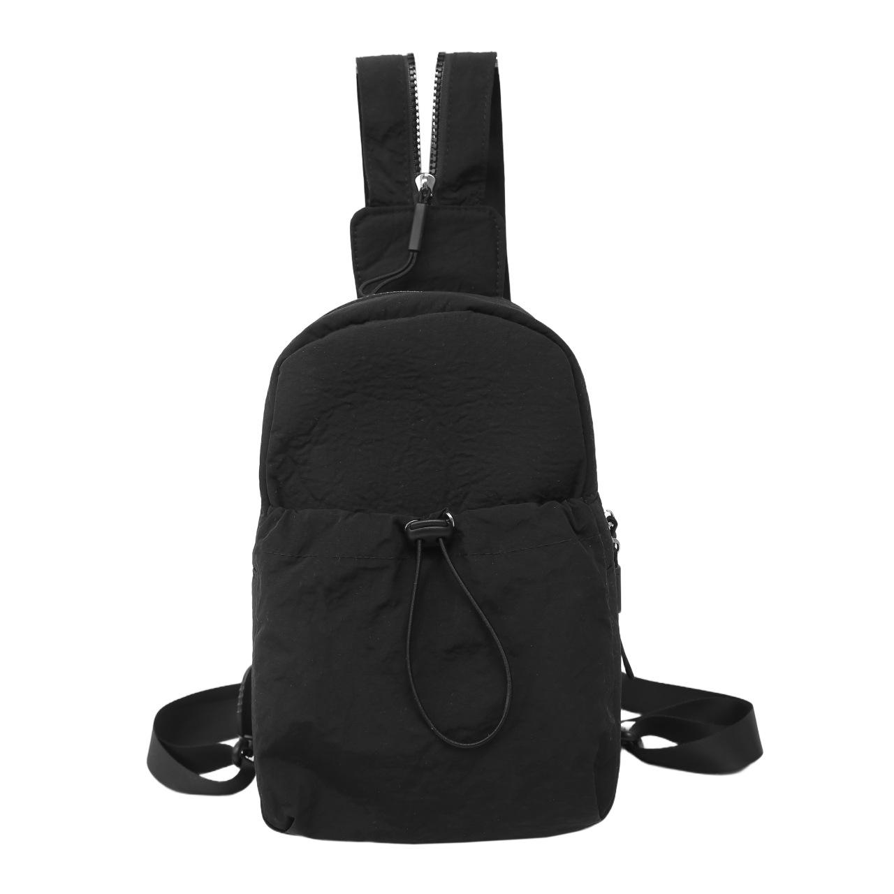 

Japanese-style Lightweight Crossbody Bag, Versatile Casual Small Bag, Chest Bag, Mobile Phone Single-shoulder Bag One Size чорний