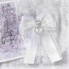1/2PCS Ribbon Lace Bow DIY Ribbon Bowknot Kit Heart Diamond Clip Double Layer Bow Pendant ItaBag Bow Accessories Lace Edge