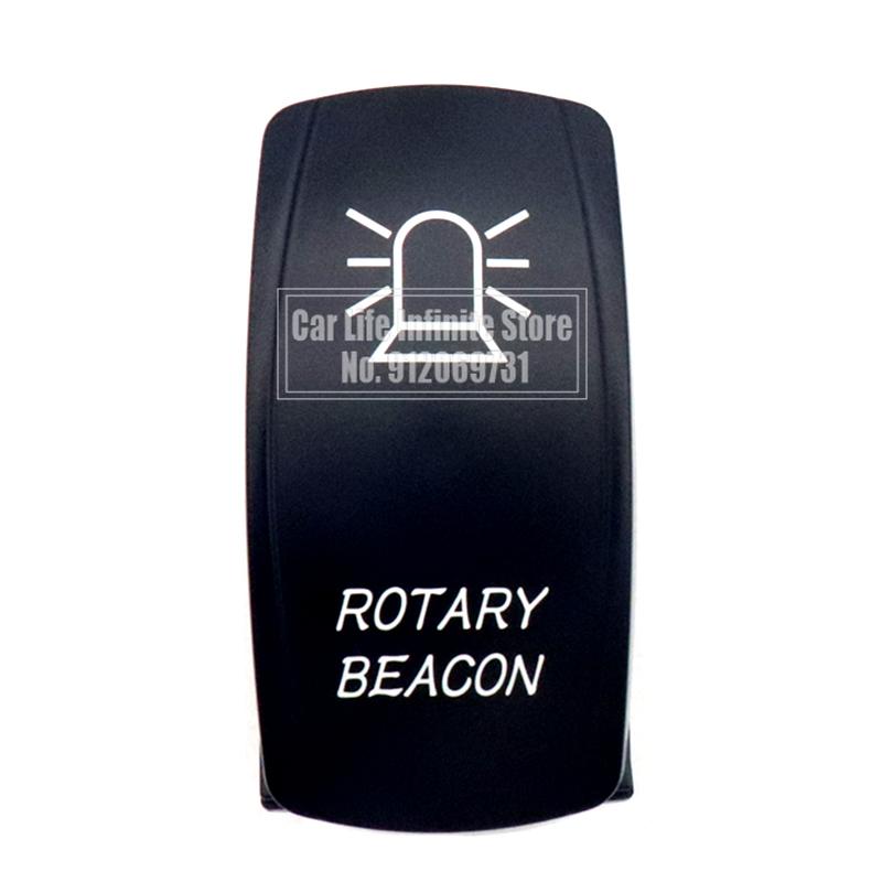 

12V 24V 20A Автомобільний човен Перекидний перемикач Водонепроникний синій світлодіодний ліхтар 5/7Pin ON-OFF SPST для морських квадроциклів Авто вантажівка Trailer RV