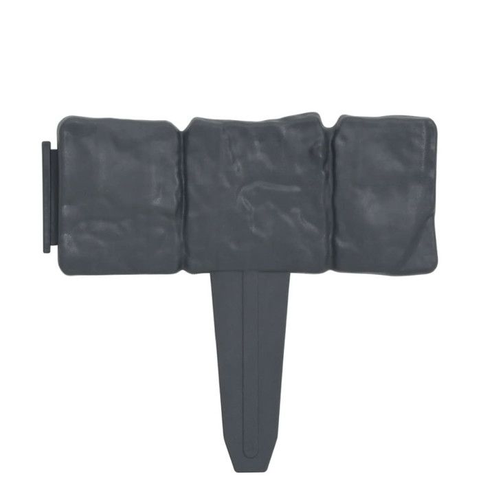 Clôture de jardin en plastique aspect pierre - vidaXL - 41 pcs - 10m