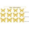 12pcs/Lot 3D Hollow Colorful Butterfly Wall Sticker For Children Room Kids Room Decor Wedding Decoration Living Room Bedroom Art