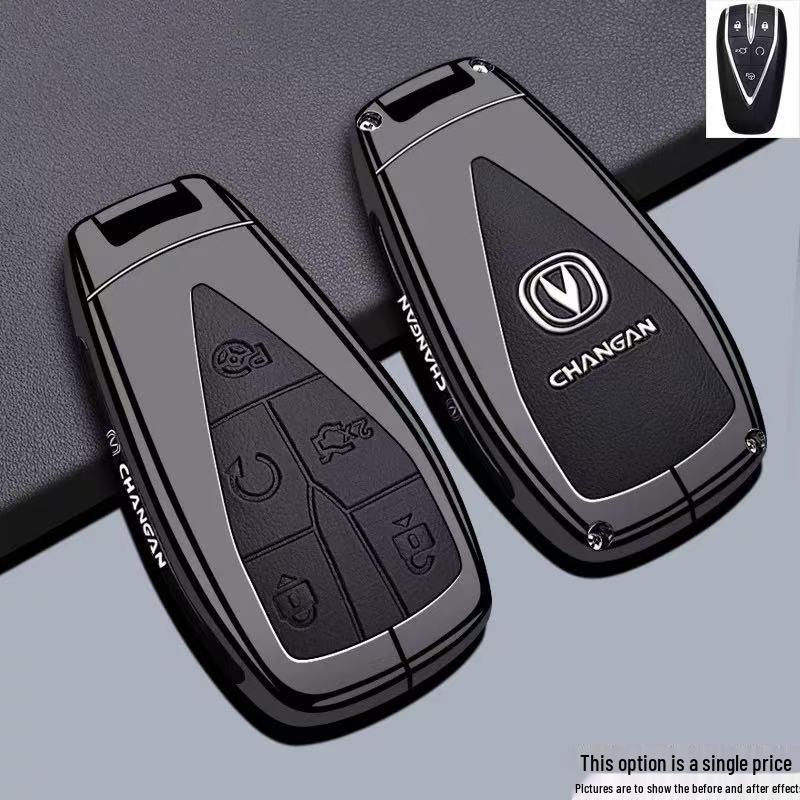 Changan Eado Key Case for CS75Pro, CS55Plus, Yidong: Fourth Gen Car Bag, Buckle Shell.