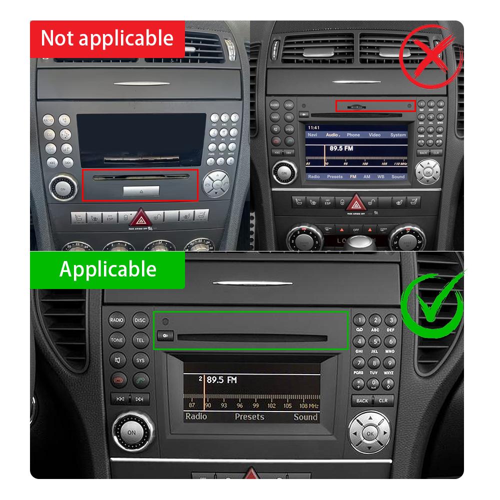 Koolstofvezel Middenconsolepaneel Trim Sticker voor Mercedes SLK R171 2004-2010