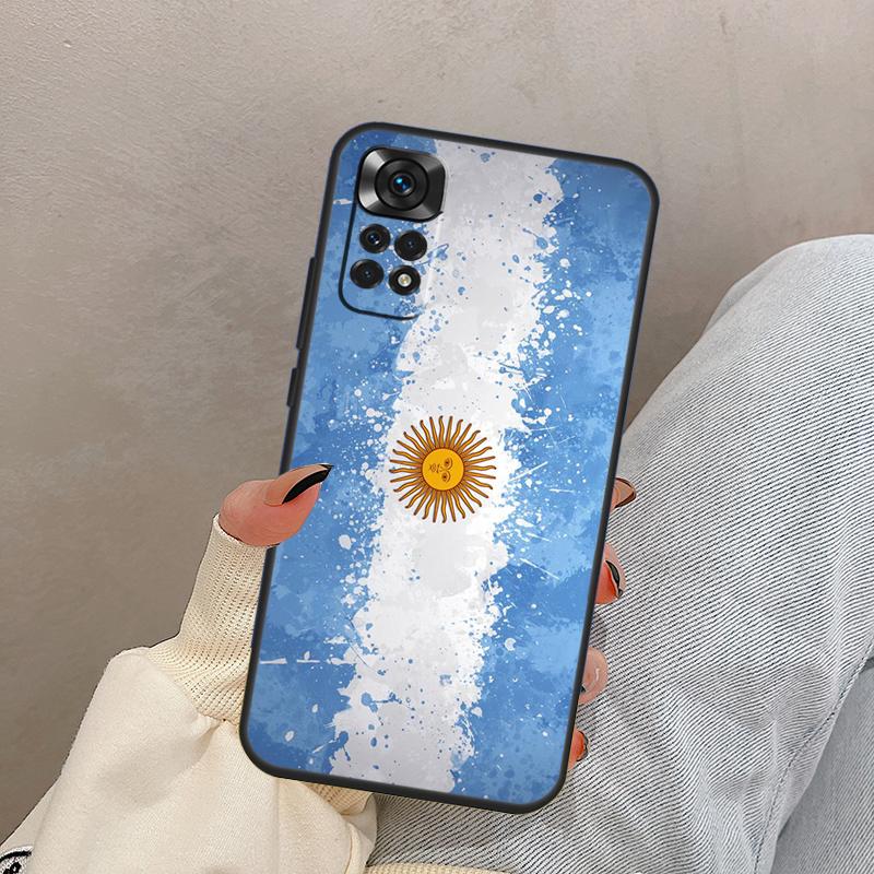 Argentina Flag For Xiaomi Redmi Note 13 10 12 11 14 Pro 11S 12S Case Cover For Redmi 15 13C 12C 14C 10C 15C