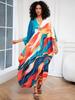 European & American Plus Size Printed Beach Cover-up Dress