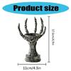 Horror Skeleton Hand Figurine Resins Candle Holders Halloween Tealight Stand Candlestick Centerpiece Decors for Festival