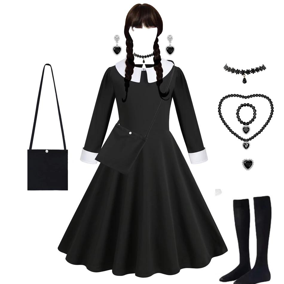 Halloween Dress Girl Costume for Girls Black Dress
