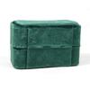 Mini Jewelry Box Plush Velvet Ring Holder Portable Jewelers Packaging  Travel Storage