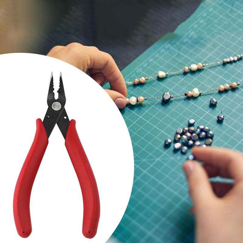 Jewelry Crimping Pliers For Making Tips Tool Tweezers Crimp Nose Pliers Jump Rings & Split Rings Double Rings Diy Accessories