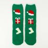 Ladies' Christmas Socks Coral Velvet Socks Cartoon Elk Half Velvet Socks Sleep Floor Socks