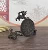 Free Shipping Chinese Bronze Plate Cats Lion, Angel Animal Oil Lamp Candle Holder Candlestick Statue