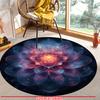 Luxury  Mandala  Pattern Round Shape Floor Mats Kitchen Hallway Runner Rug Bedroom Living Room Soft Carpet Non-slip Area Rug
