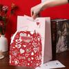 6PCS/SET Exquisite Snack Packaging Box Portable Gift Bag Creative Valentine'S Day Box  Holiday