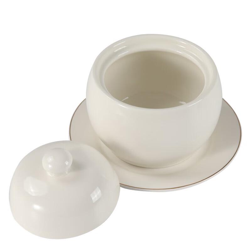 Sishi Yanhuo Ceramic Drum-Shaped Stew Bowl - 5 Inch (Set of 5)