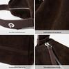 Genuine Leather Women's Tote Bag - High-Silk Matte Cowhide, Large Capacity, Commuting Shoulder/Underarm Bag