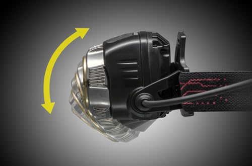 GENTOS GH-300RG LED Headlamp, USB Rechargeable, 800 Lumens, 13 Hours of Operational Runtime, Rear View Illumination, Requires Rechargeable Battery or