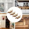 4PCS Detachable Hinge Zinc Alloy Cabinet Door Hinge Large Cabinet Door Hinge Cupboard Hinge Furniture Easy Installation Kits