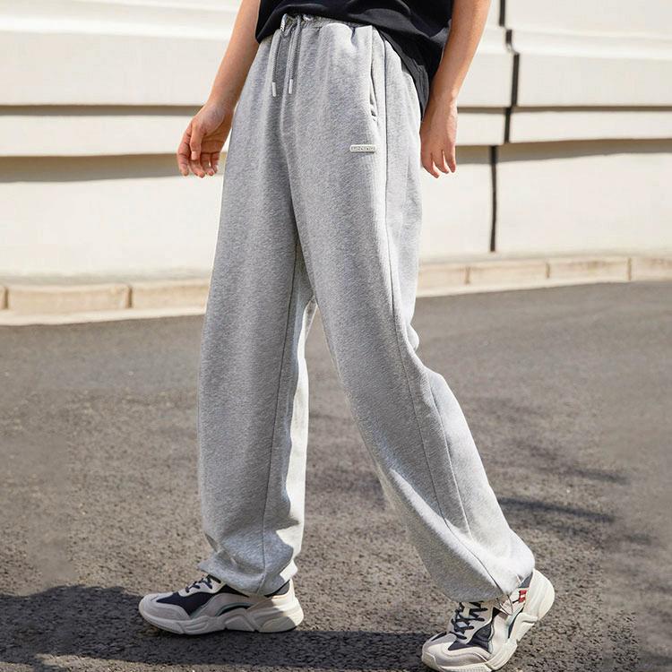 Li Ning Sports Lifestyle Series Casual Tapered Knit Joggers Women Joggers Gray AKLSA04-2