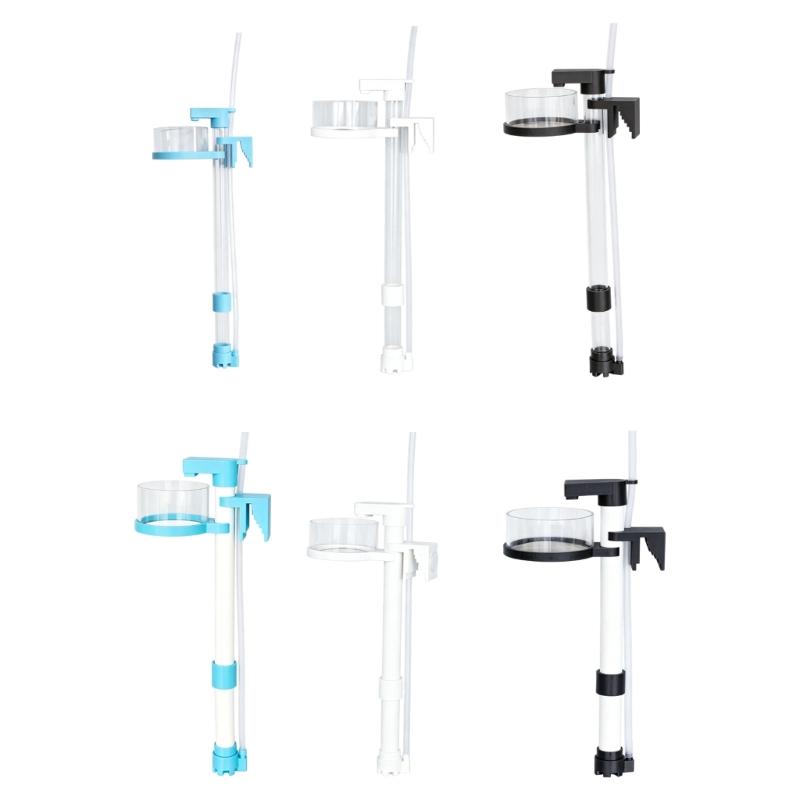 Airlifts Fish Waste Collector for Aquarium Maintenance, Clip On Fishtank Cleaner with Mesh Debris Cup Design for Tanks Cleaning