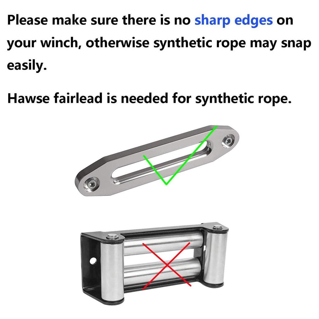 Cablu troliu 4,8mmx15m Sintetic 5500lbs Rezistență la rupere Impermeabil pentru ATV UTV Remorcă