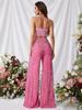 European & American Sequin Wide-Leg Pants: Chic Spring/Summer Mid-Waist Slimming Casual Trousers