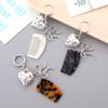 1Pcs Multi-Functional Alien Love Pendant Comb Keychain Car Keyring Decorative Heart Comb For Gifts Mobile Phone Hanging Decor