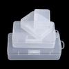 Mini Plastic Box Rectangular Translucent Packing Box Dustproof Durable Strong Jewelry Button Sundries Storage Case Container