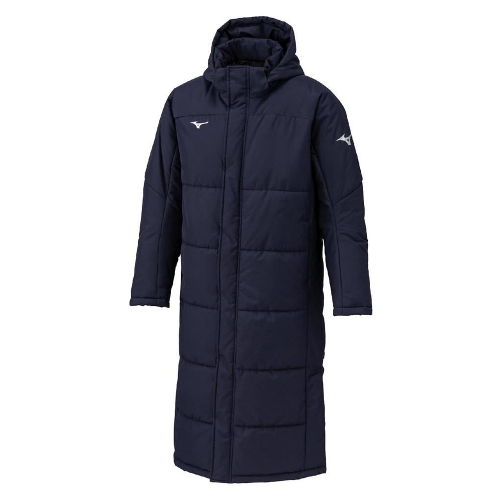 Mizuno Techfil Breath Thermocoat Training Deep Size 2XL Wear, Heat-Generating Material, Water-Repellent, 32MEC550, Unisex, Navy,