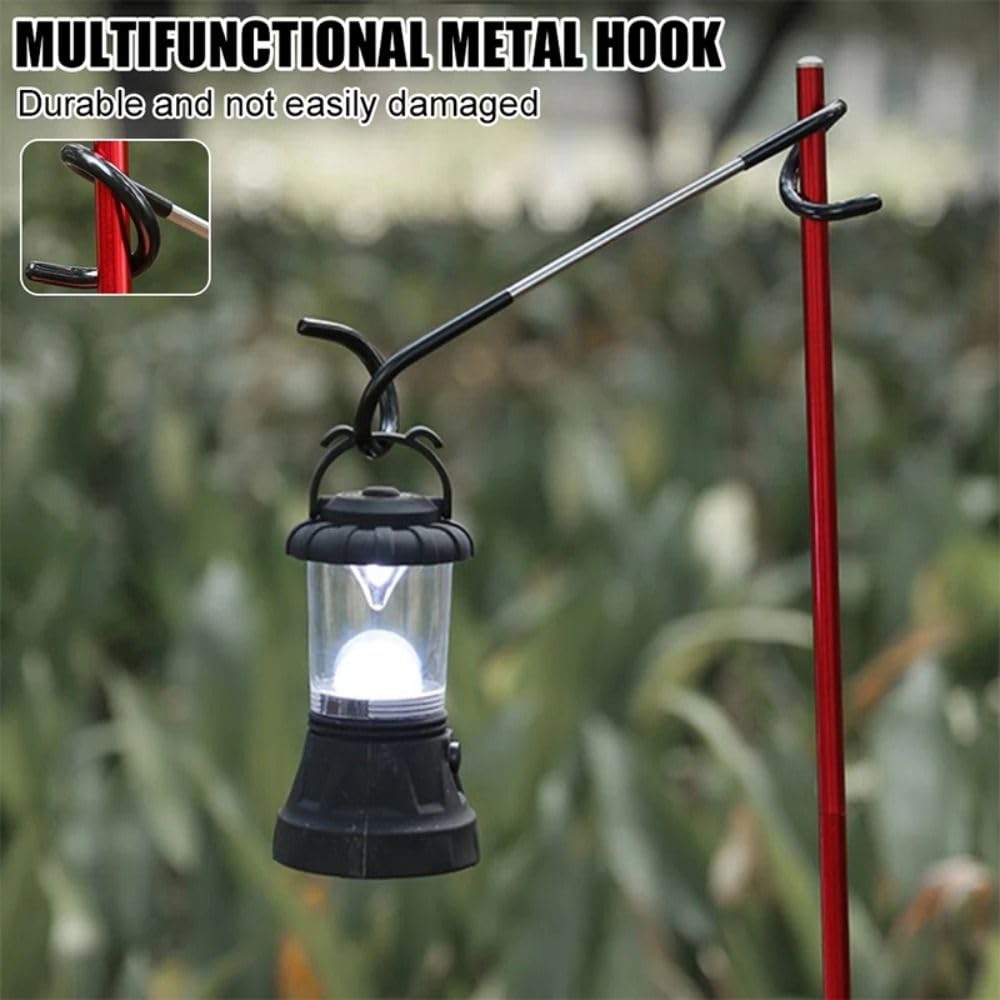 Lantern Hanger, Stainless Steel Camping Light Pole Hook, Tent Light
