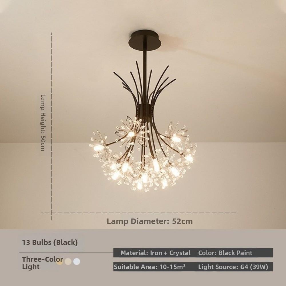 Luxury Bouquet Pendant Light Restaurant G4 Hanging Lamps Golden Suspension Lighting Bedroom Dining Room