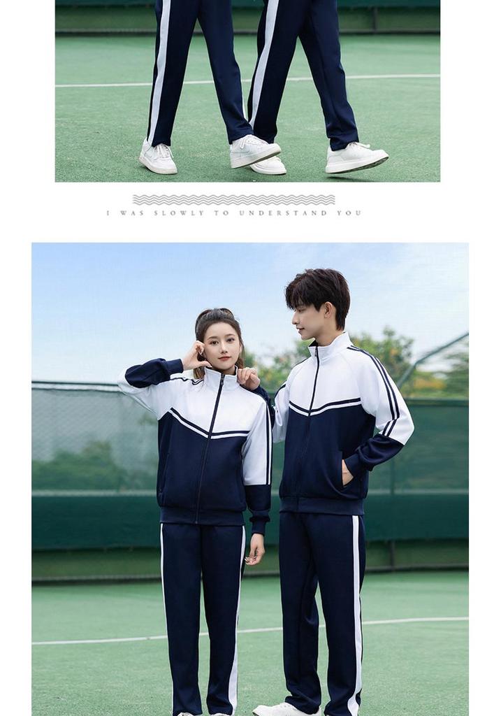 Middle School & High School College Style Uniform Set - Long Sleeve for Autumn/Spring - Performance & Sports Day Costume