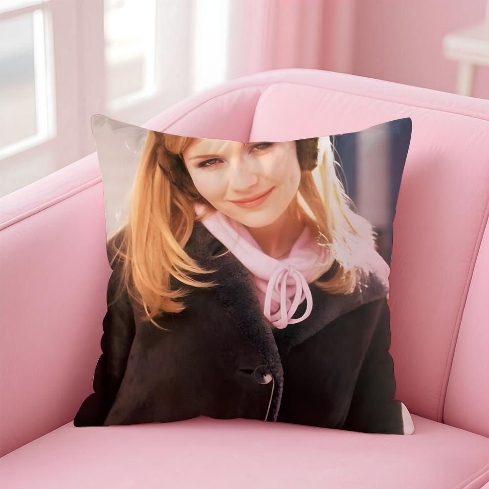 

KKirsten Dunst Cushion Cover Pillow Case Soft Friendly Fabric Concealed Zipper 30X30cm