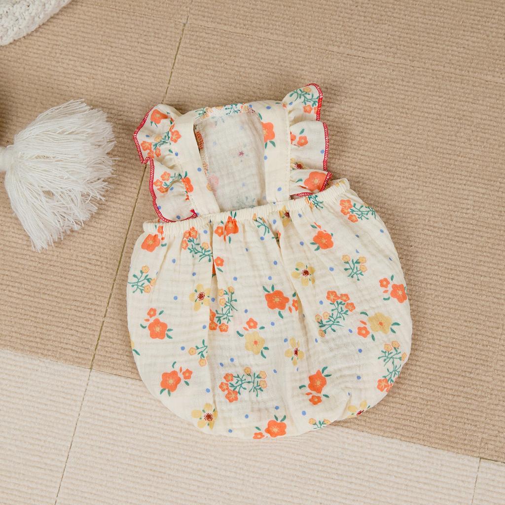 Dog Clothes Summer Pet Puppy Bichon Maltese Lace Flying Sleeve Princess Skirt 25 Cotton Yarn Flying Sleeve Skirt