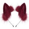 Japanese Lolita Headdress: Handmade Plush Cat & Fox Ears Headband