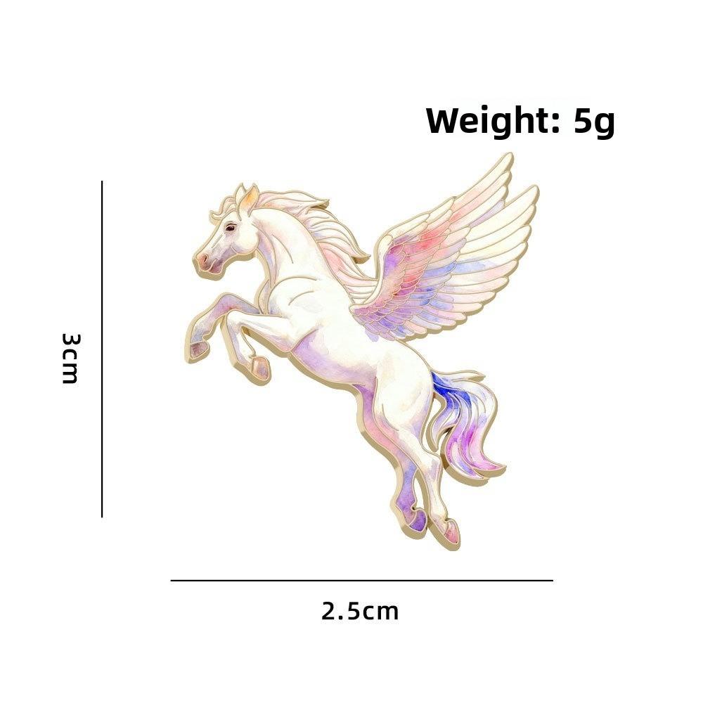 New Vintage Horse Brooches Traditional Elegant Running Horse Brooch Enamel Zodiac Animal Badge Jewelry Accessories
