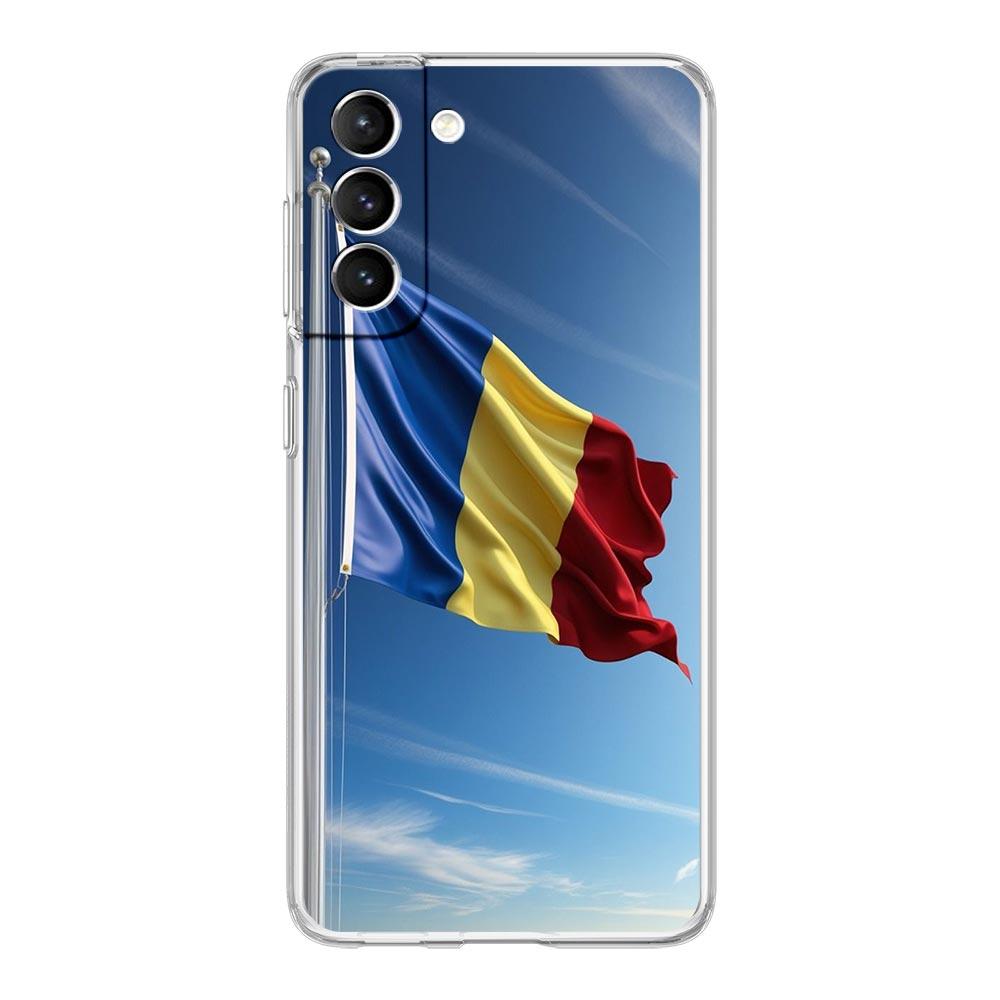 

Phone Case For Samsung Galaxy S25 Edge S24 S23 FE S22 Ultra S20 S21 5G S10 Plus S10E Soft Clear Cover Romania Flag Samsung S24
