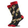 Cool Hip Hop Crew Socks Men Funny Animal Squirrel Shark Dinosaur Boxing Dog Fortune Cat Sokken Harajuku Divertidos Chaussette