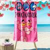 Pink Panther Print Strandtuch, Großes Weiches Schnelltrocknendes Handtuch für Strand Camping Schwimmen