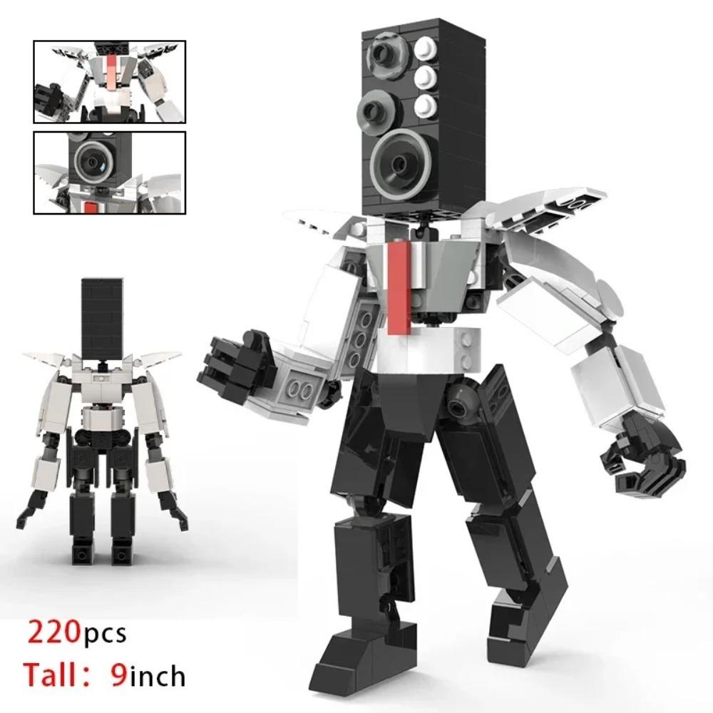 Moc Skibidi Toilet Action Figures Modello da costruzione Blocchi Camerman Titan Speakerman Surveillance Man TVMan Ragazzi Giocattoli per bambini Regali