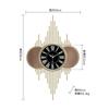 Large American wall clock household wall watch personality art fashion atmosphere living room clock decoration mute clock I5X8U3