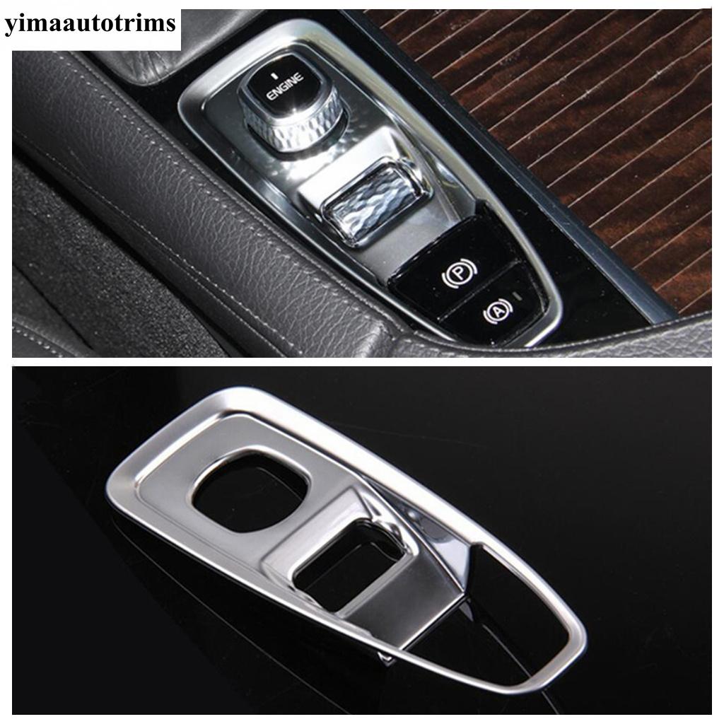 Stalls Gear Shift Hand Brake Park Button Frame Cover Trim For Volvo V90 Cross Country S90 2017 -  ABS Accessories Interior