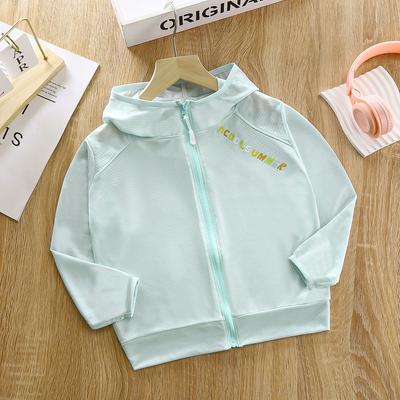 Children's Summer Thin Breathable Sunscreen Clothing Middle and Large Children's Long-sleeved Quick-drying Sunscreen Jacket