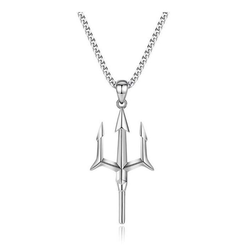 

Trident-shaped Ins Net Red Cold Wind Simple Necklace Female Hip Hop Sweater Chain Cool Clavicle Chain Accessories 1