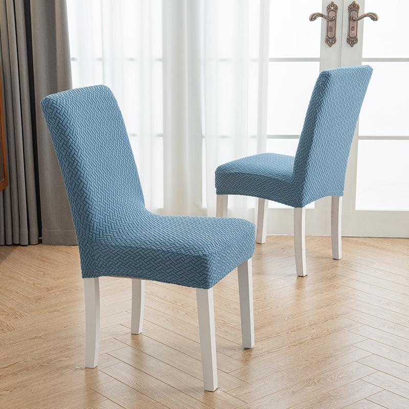 Żakardowy Polar Pogrubiony Jednoczęściowy Elastyczny Hotel Restauracja Pokrowiec na Krzesło Restauracyjne Odporny na Zabrudzenia Pokrowiec na Stołek Pokrowiec na Krzesło