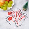 8PCS Christmas Fruit Fork Food Grade Plastic Mini Cartoon Kids Cake Fruit Toothpick Bento Lunch Bento Party Decoration